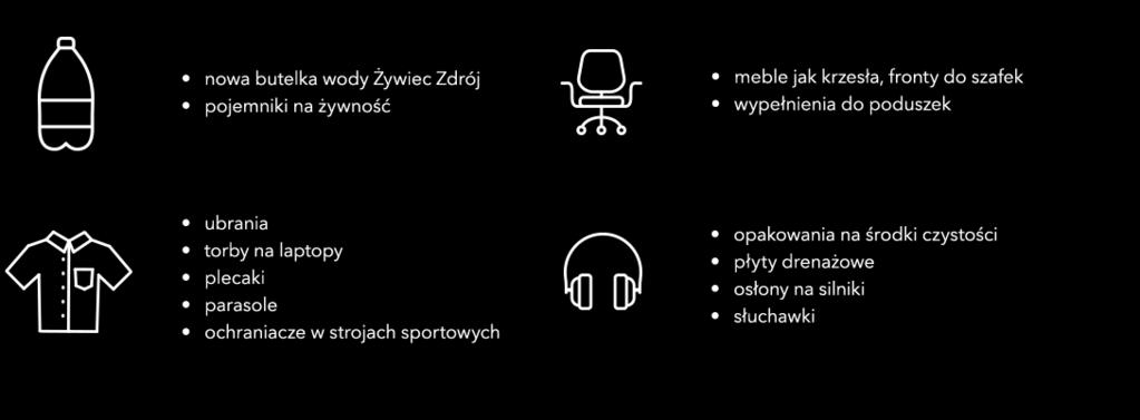 PET poddany recyklingowi mechanicznemu może być przetworzony nawet 7-krotnie. Wykorzystanie 1 tony rpet obniża emisję dwutlenku węgla o ok.