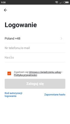 Logowanie 1. Jeśli posiadasz konto i nie zostałeś automatycznie zalogowany do aplikacji dokonaj tego, klikając Zaloguj się używając istniejącego konta (Zrzut ekranu 5). 2.