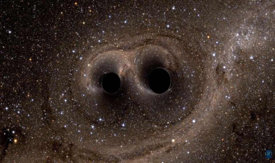 1.3 miliardów lat temu Czarna dziura #1 36X bardziej masywna niż Słooce Czarna dziura #2 29X