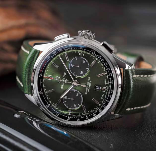 160 LATO 2019 PREMIER B01 CHRONOGRAPH 42 BENTLEY AB0118A11L1X1 Inspiracją dla stworzenia Premier B01 Chronograph 42 Bentley była współpraca Breitling z marką Bentley reprezentującą luksusową