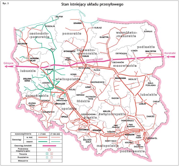 ul. Kruczej, druga w rejonie ul. Białowieskiej. Efektem realizacji koncepcji miało być podłączenie do sieci 10 900 mieszkańców terenu miasta.