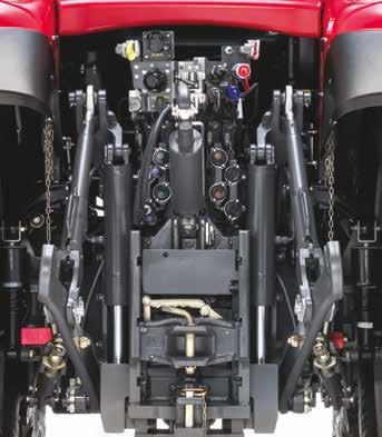 Dyna-4 standardowy hydrauliczny układ otwarty oferuje przepływ 57 lub 100 litrów/min oraz opcjonalny układ o zmiennym wydatku o przepływie 110 litrów/min.