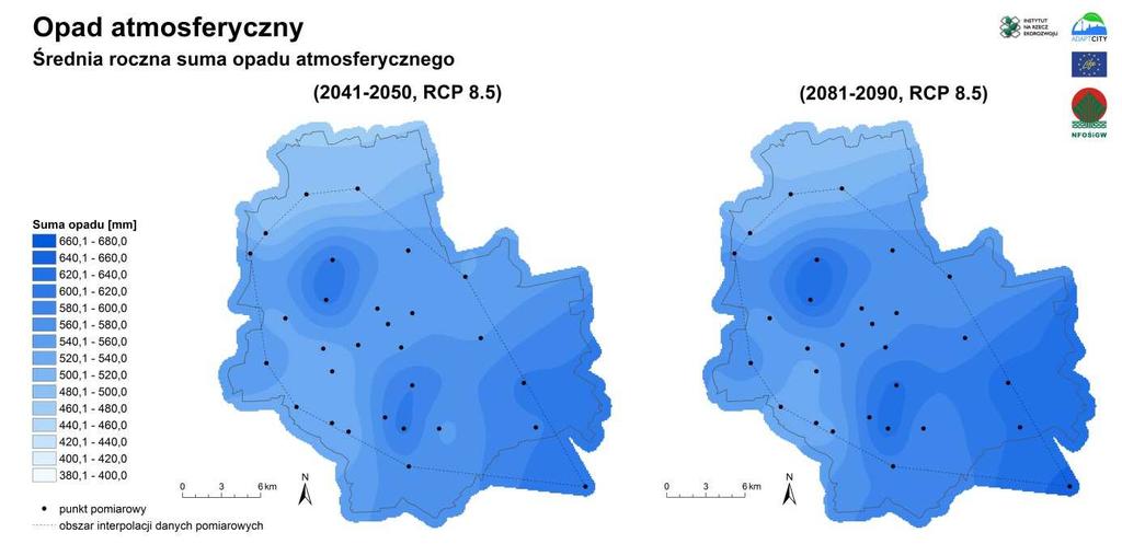 scenariuszy zmiany klimatu dla m.st. Warszawy w XXI wieku dr Paweł Milewski. Rysunek 6.