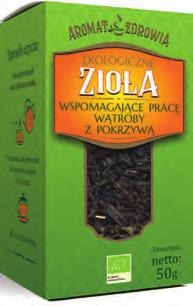 kod: 290193 Zioła oczyszczające z brzozą (sypane) 50g Składniki: liść brzozy (50%), liść poziomki, ziele uczepu.