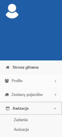 4. Menu boczne Zadania Aby zaawizować wizytę na Terminalu DCT: 1. Dodaj kontenery do listy zadań 2. Połącz kontenery z zestawem pojazdów, którego użyjesz do podjęcia/złożenia 3.