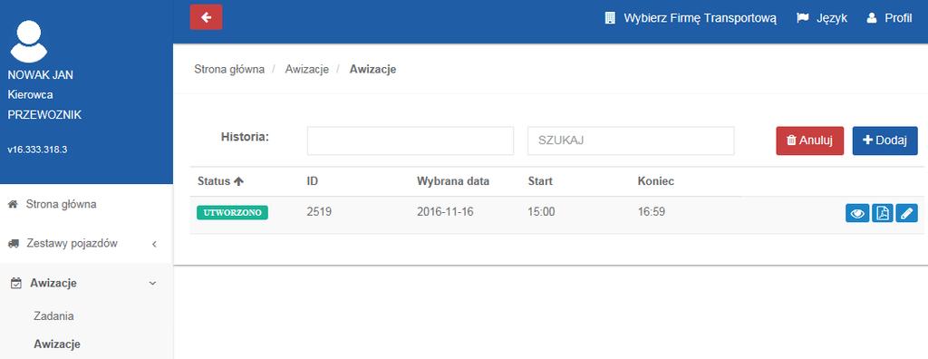 ! Posiadanie numeru awizacji usprawni również obsługę w biurze Pre-gate.