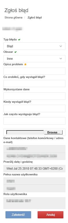 Automatyczne wylogowanie nastąpi po 15 minutach bezczynności. Pomóż nam udoskonalić e.bramę.