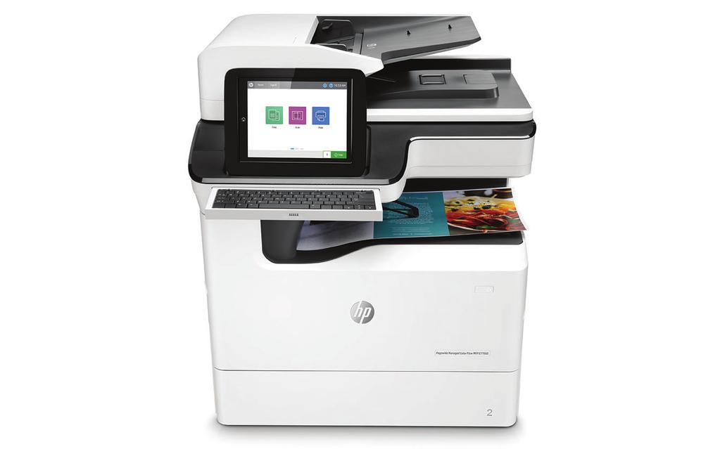 Dane techniczne Kolorowe urządzenie wielofunkcyjne HP PageWide Managed Flow E77660z produkt w zestawie, 60 str.