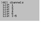 Active channel list. Wybór planu kanałowego. Przy pomocy oprogramowania DigiairCATV możliwe jest tworzenie własnych planów kanałowych, Channel groups.