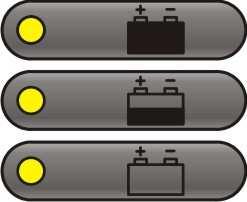 - wybór wskazywanego parametru - zatwierdzenie wyboru - dioda LED czerwona sygnalizująca obecność napięcia AC - dioda LED czerwona sygnalizująca przeciążenie zasilacza - dioda LED czerwona