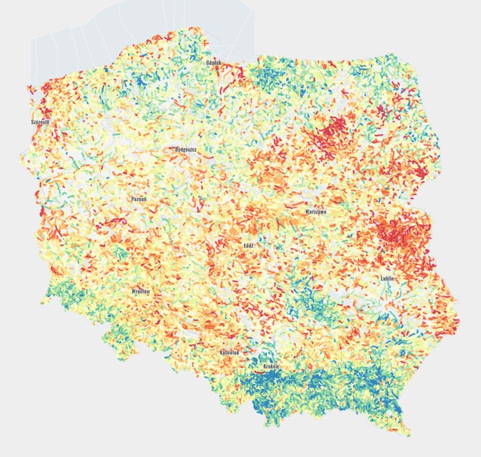 Wstępna ocena stopnia naturalności koryt rzek i potoków