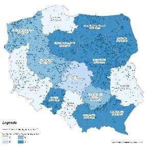 18 000 km w skali całego kraju w latach 2010 2015?