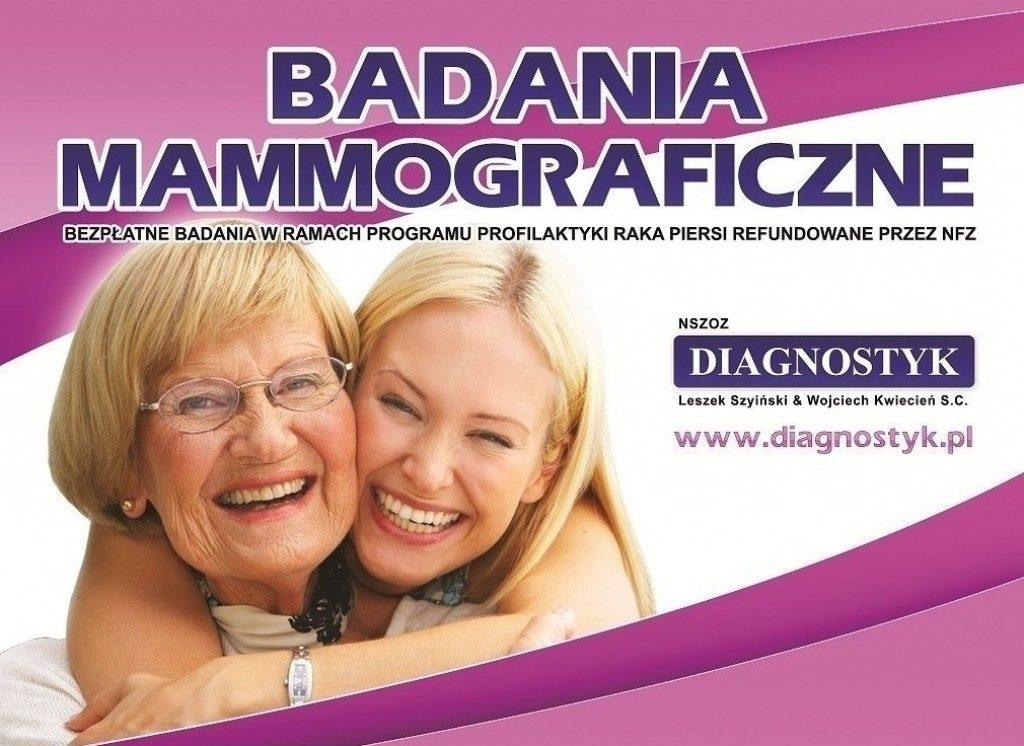 Badania mammograficzne 4 czerwca 2019 r.