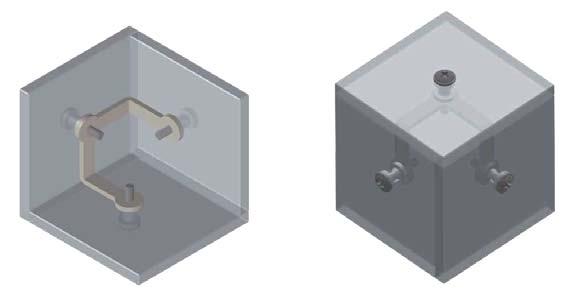 ŁĄCZNIK 2-STRONNY SZKŁO-SZKŁO CLAW ŁĄCZNIK 2-STRONNY SZKŁO-SZKŁO CLAW Wymagane wiercenie w szkle Materiał Stal 2 mm