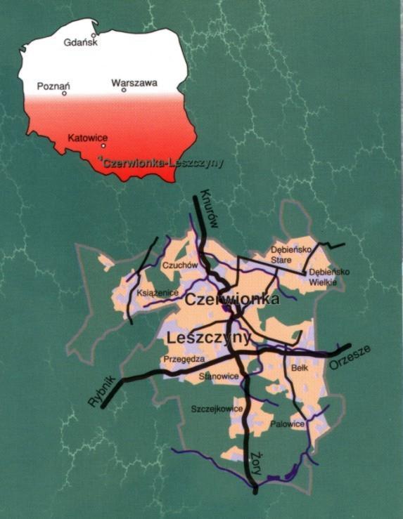 Gmina i miasto zajmują powierzchnię około 115 km 2, co stawia ją w rzędzie jednej z największych terytorialnie gmin w tej części województwa.