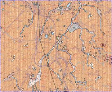 Fragment Szczegółowej Mapy Geologiczna Polski 1 : 50 000, ark. Pasłęk (K.Petelski, A.Gondek.