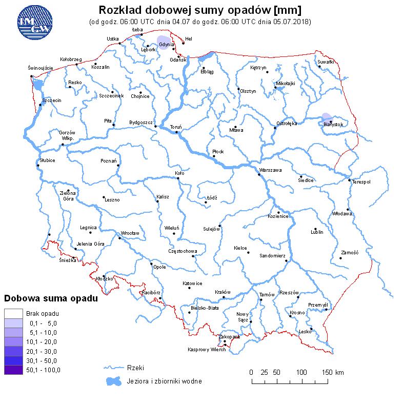 w rzekach Rozkład dobowej