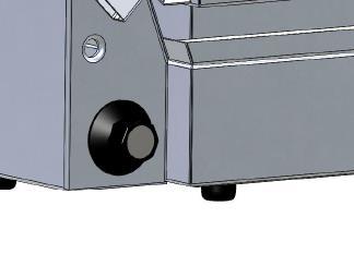 4.3. Dostosowanie temperatury Gofrownica jest wyposażona w termostat analogowy umieszczony z tyłu po lewej stronie, który można regulować w zakresie 50-250 C.