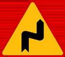 20. Który znak ostrzega przed niebezpiecznymi zakrętami? a) b) c) 21. Zakaz ruchu wszelkich pojazdów może być wyrażony znakiem: 22.