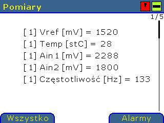 < tablica stanu awaryjnego poszczególnych częstotliwosci, 1 stan awaryjny, 0 poprawny // \brief Funkcja analizy wartosci częstotliwosci dla wszystkich modulow akwizycji // \return -1 blad obslugi, 0