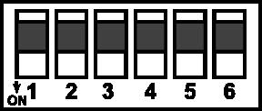 6. Ustawienia przełączników Przełącznik Funkcja Opis 1 modułu +1 2 modułu +2 3