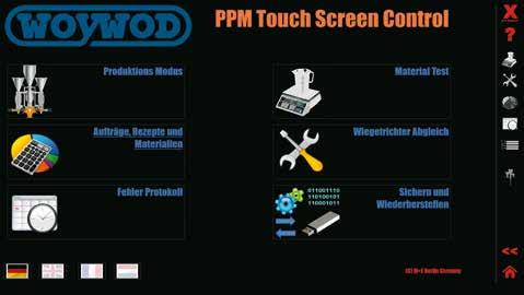 PPM TOUCHSCREEN CONTROL Wizualizacja procesu produkcji za pomocą oprogramowania