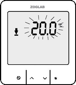 Ustawianie dolnej wartości granicznej temperatury Ustawianie dolnej wartości granicznej wilgotności Po ustawieniu górnej wartości granicznej wilgotności wcisnąć przycisk * by przejść do ustawiania