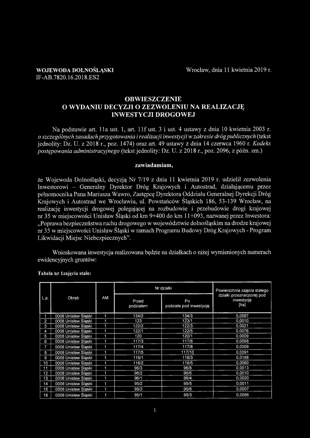 49 ustawy z dnia 4 czerwca 960 r. Kodeks postępowania administracyjnego (tekst jednolity: Dz. U. z 208 r., poz. 2096, z późn. zm.