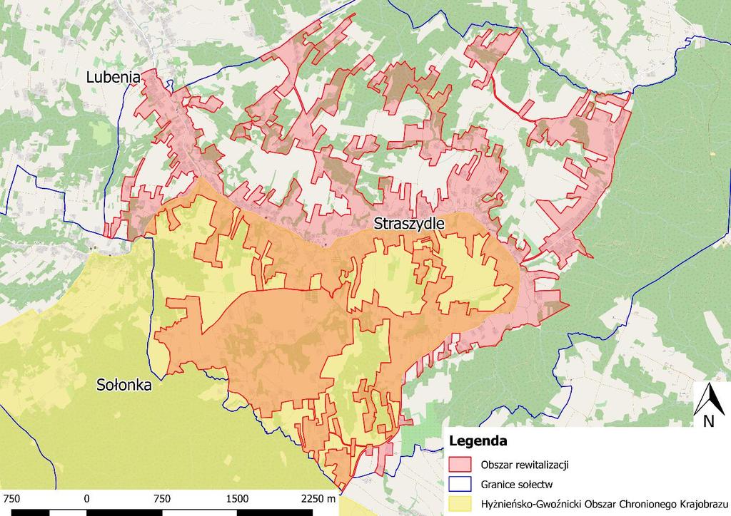 Wyznaczony obszar rewitalizacji charakteryzuje się ponadto wysokimi walorami przyrodniczo-krajobrazowymi, urozmaiconą rzeźbą terenu, a także przepływa tutaj rzeka Lubenka.