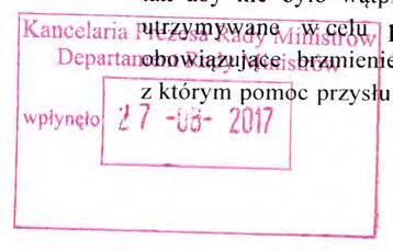 Projektowane rozporządzenie wynika z konieczności nowelizacji rozporządzenia Rady Ministrów z dnia 23 lutego 2017 r.