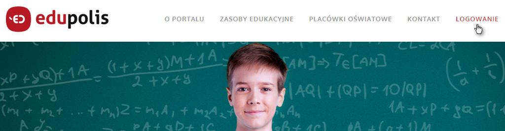 2. Logowanie do modułu Twoje zadania Aby przejść do modułu Twoje zadania, należy: po przejściu do portalu Kujawsko-Pomorskiej Platformy Edukacyjnej kliknąć zakładkę Logowanie, wpisać adres e-mail i