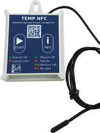 TempNFC - Bezprzewodowy rejestrator temperatury TempNFC to bezprzewodowy rejestrator temperatury z technologią NFC obsługiwaną przez urządzenia z systemem Android.