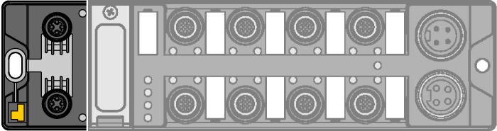 P1: Sieć zewnętrzna P2: Sieć lokalna Przewód Ethernet (przykład): RSSD-RSSD-441-2M/S2174 Nr katalogowy 6914218