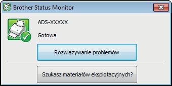 8 Zarządzanie urządzeniem na komputerze 8 Monitorowanie stanu urządzenia na komputerze (Windows ) 8 Status Monitor to konfigurowalne narzędzie oprogramowania do monitorowania statusu jednego