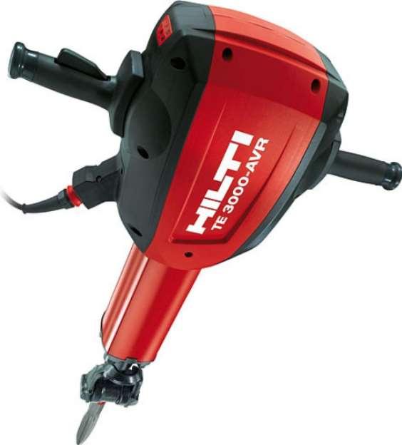 Młot wyburzeniowy HILTI TE 3000-AVR - waga: 30 kg - znamoionowa moc wejściowa: 2070 W - Energia pojedynczego udaru: 68 J -