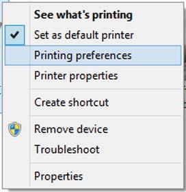 Korzystanie ze sterownika drukarki (system Windows) Korzystanie ze sterownika drukarki (system Windows) Wyświetlanie ekranu ustawień B Kliknij prawym przyciskiem myszy ikonę drukarki i wybierz