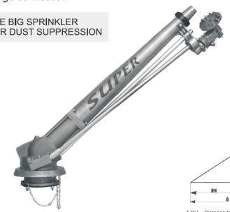 S80 OPIS PRODUKTU SUPER-43 Zraszacze przeznaczone s¹ do zraszania ha³d pyl¹cych. Funkcja DUST chroni czêœci ruchome urz¹dzenia, tak aby umo liwiæ m. pracê w ciê kich warunkach.