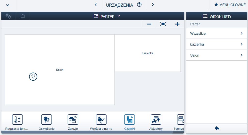 Rys. 3.13. Dodawanie urządzeń widok kondygnacji z przypisanym kanałem urządzenia W analogiczny sposób postępuje się z kolejnymi urządzeniami.