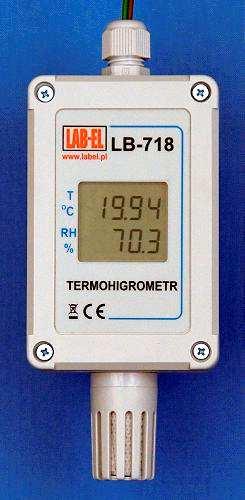 Opis LB-718 jest przeznaczony do pomiaru temperatury i wilgotności powietrza.