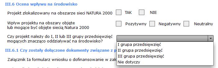 UWAGA: Dla projektów partnerskich oraz projektów, w których występuje realizator projektu nie ma możliwości określenia szczegółowej lokalizacji przed określeniem danych partnerów lub podmiotów