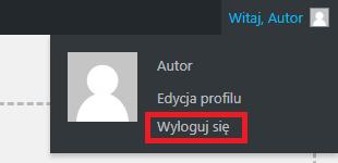 Po poprawnym wylogowaniu możemy wrócić na stronę główną