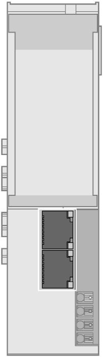 Anschlussübersicht Ethernet Przewód sieciowy (przykład): RJ45S-RJ45S-441-2M (nr kat. 6932517) lub RJ45-FKSDD-441-0,5M/S2174 (nr kat.