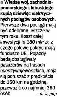 Trwa tak e remont dwóch stacji - Jelcz Mi³oszyce i Siechnice. Jak informuje Gazeta Wyborcza, do 8 czerwca poci¹gi na tej linii zostan¹ zast¹pione przez komunikacjê autobusow¹.