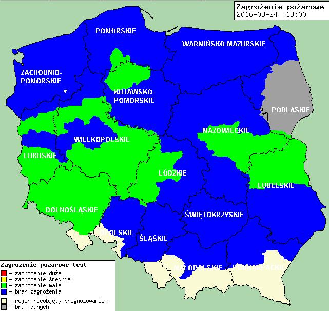 Zagrożenie pożarowe w