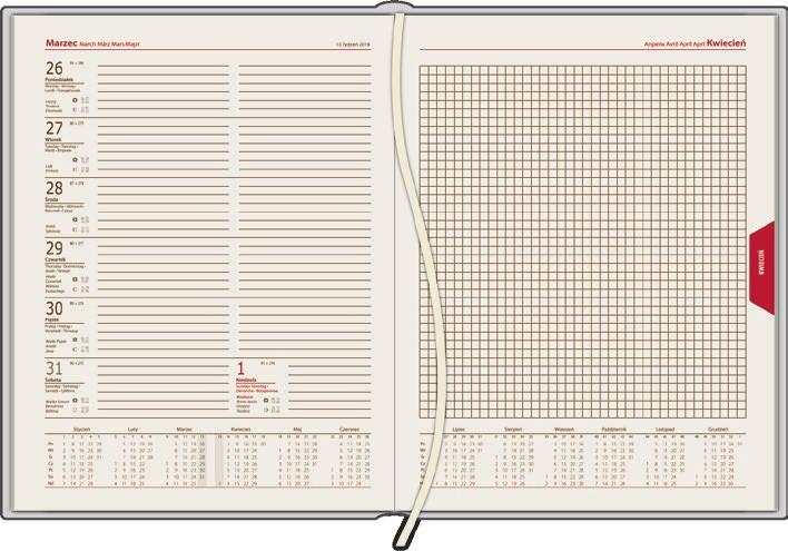 KALENDARZ TYGODNIOWY A6 A6 tyg. 128 str.