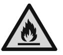 Zagrożenie pożarowe / zagrożenie materiałami palnymi / niebezpieczeństwo wybuchu! Niewłaściwe użytkowanie urządzenia może spowodować ryzyko pożaru lub eksplozji w wyniku zapłonu jego zawartości.