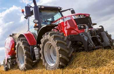 FROM MASSEY FERGUSON Połączenie rozstawu osi i konstrukcji ramy ciągnika MF 7700 S oznacza mniejsze wymogi z zakresie masy obciążników, dzięki czemu udało się zapewnić maksymalną ochronę gleby i