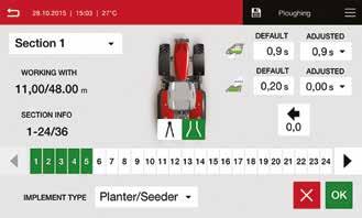 Ten układ wykorzystuje system GPS ciągnika do automatycznego włączania i wyłączania poszczególnych sekcji w obszarach, które już zostały pokryte, co automatycznie skutkuje oszczędnościami i lepszą