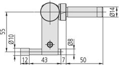 Wyposażenie opcjonalne dla Linear Height 1. Blok do kalibracji średnicy sondy 12AAA787 Blok do ustawczy dla średnicy sondy, (do stosowania z sondą stożkową) 2.