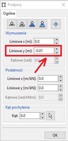 Opis definiowania schematu konstrukcji oraz podstawowych obciążeń, takich jak siła skupiona lub równomiernie rozłożona zostanie pominięty.